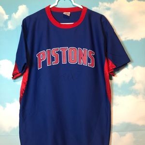 ♦️Bill Laimbeer Sign♦️ Pistons Jersey Tee XL Blue